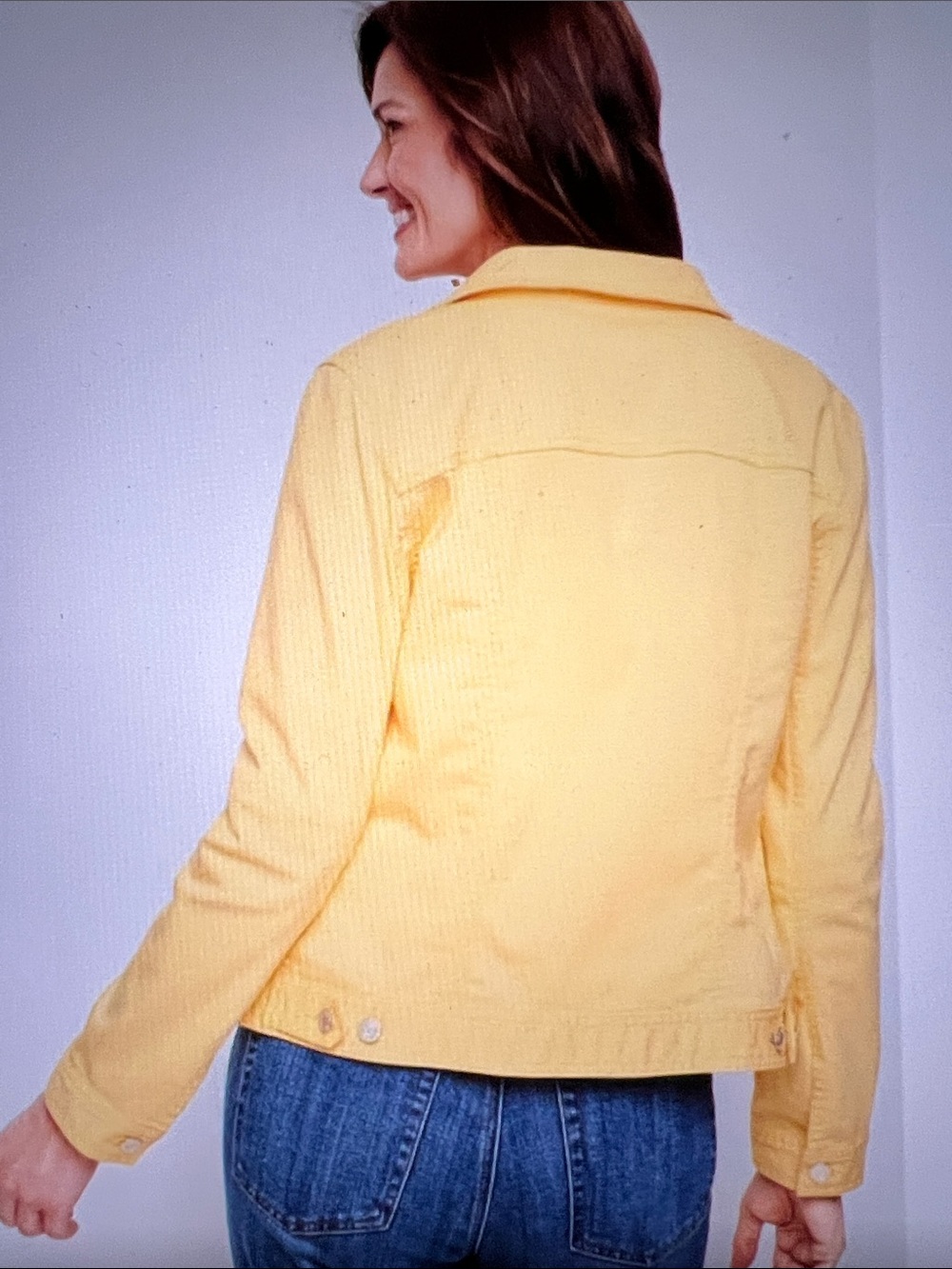 Talbots Yellow Cotton Jean Jacket